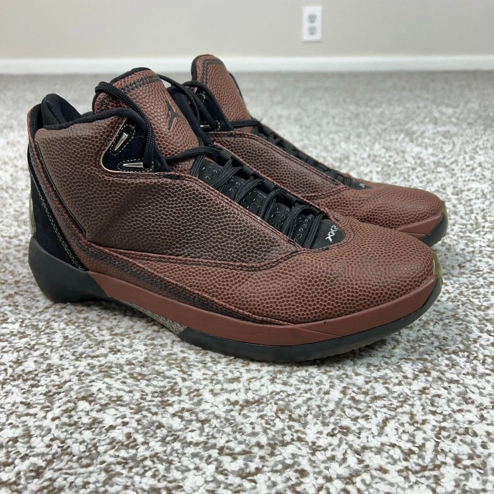 Jordan | Shoes | Jordan Shoes Mens Size 95 Brown Air Jordan 22 Og  Basketball Leather Sneakers | Poshmark